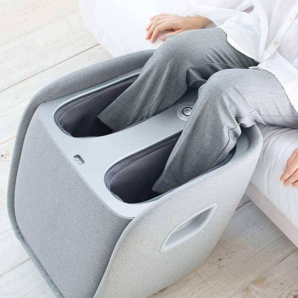 REI Foot and Calf Massager in use with person seated