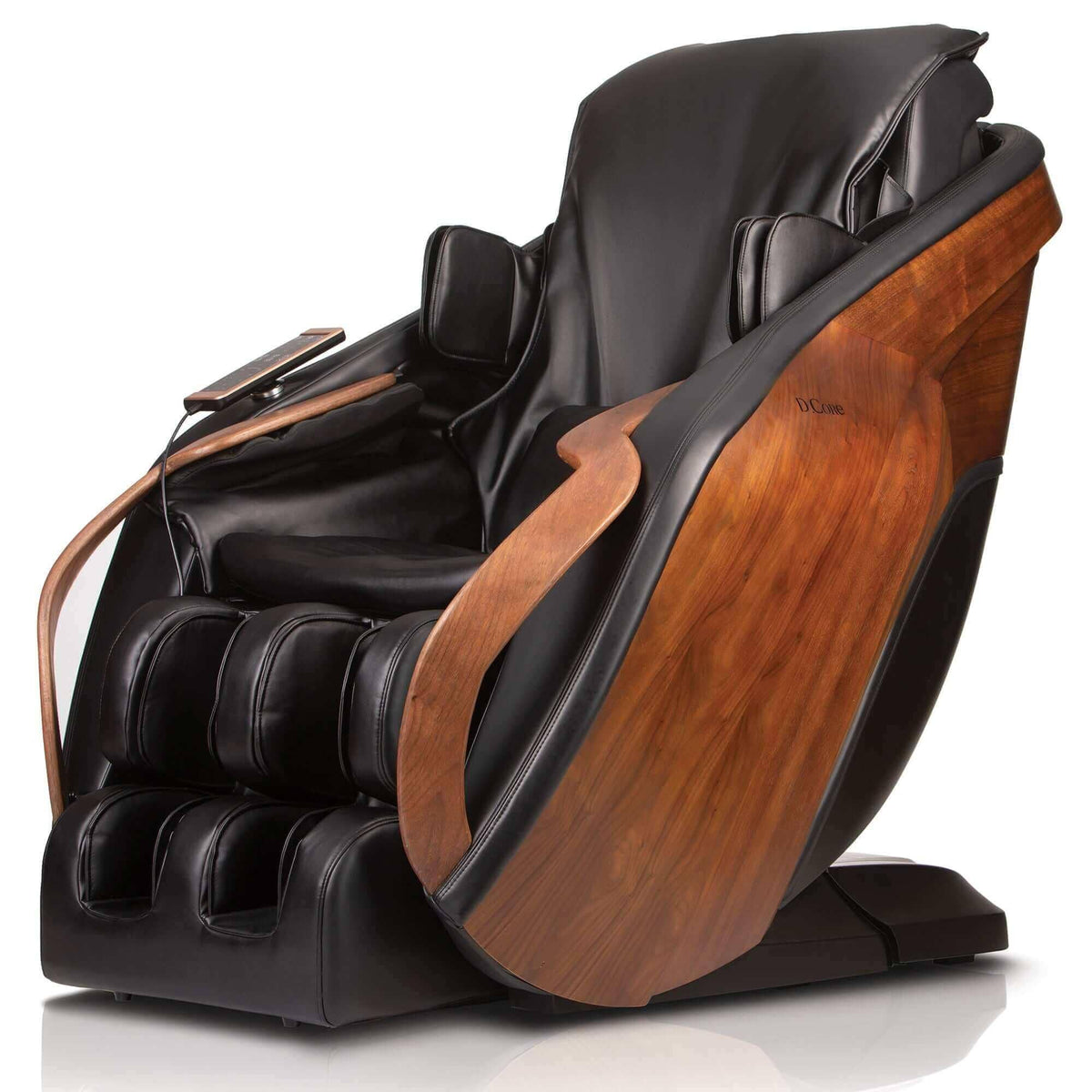 D.Core Cirrus-JP Massage Chair side view with wood accents