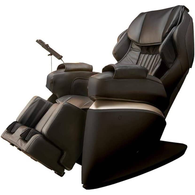 Kurodo Massage Chair reclined with remote control