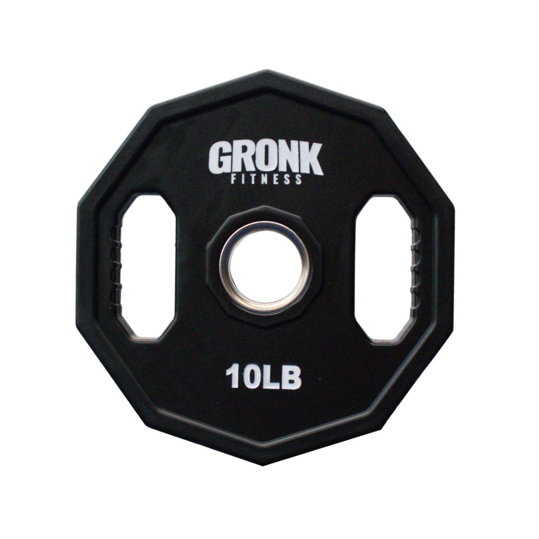 Gronk Fitness 10-Sided Urethane Olympic Grip Plates