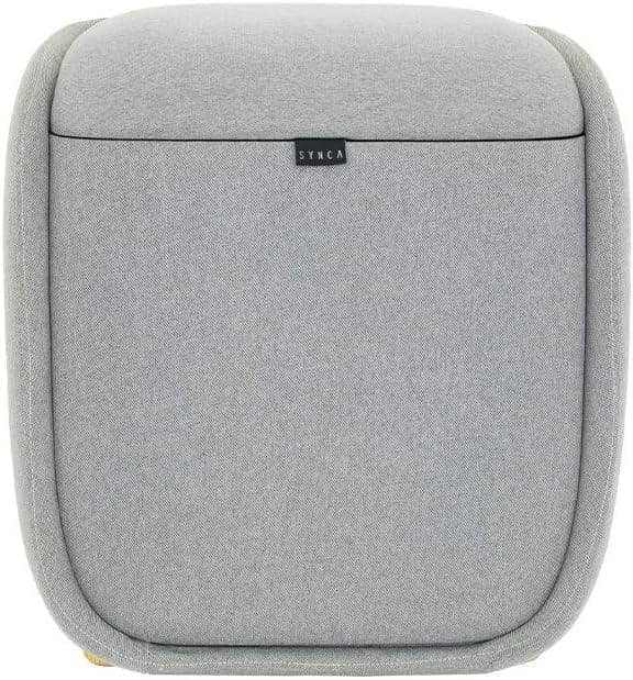 REI Foot and Calf Massager front view in gray fabric