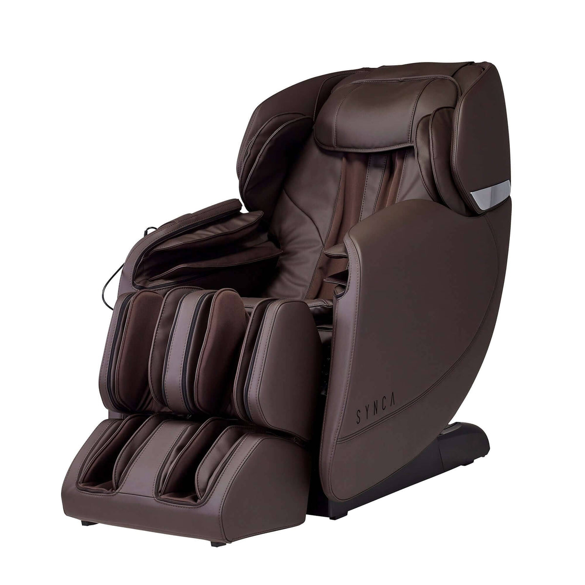 Hisho MR3000 Massage Chair side view in brown leather