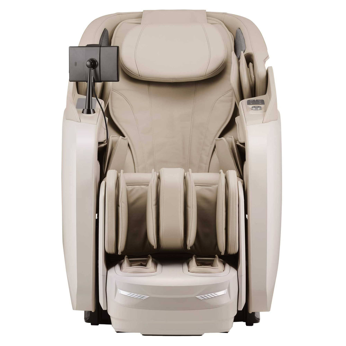 Cyber Relax Elite MR7500 beige massage chair front close-up