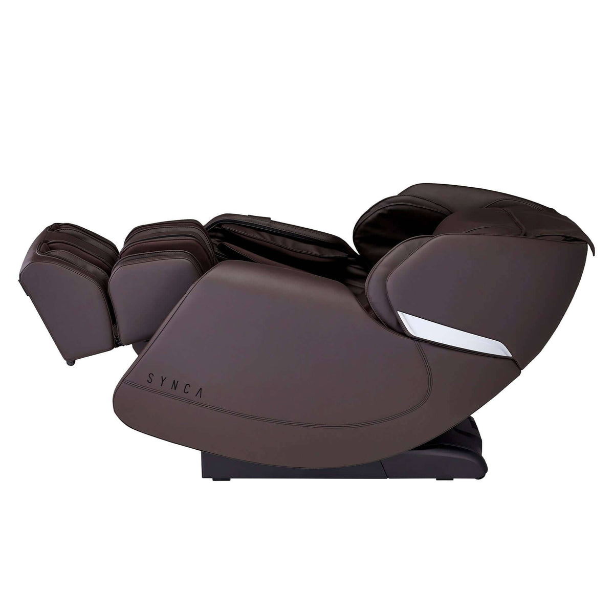 Hisho MR3000 Massage Chair side profile in brown leather