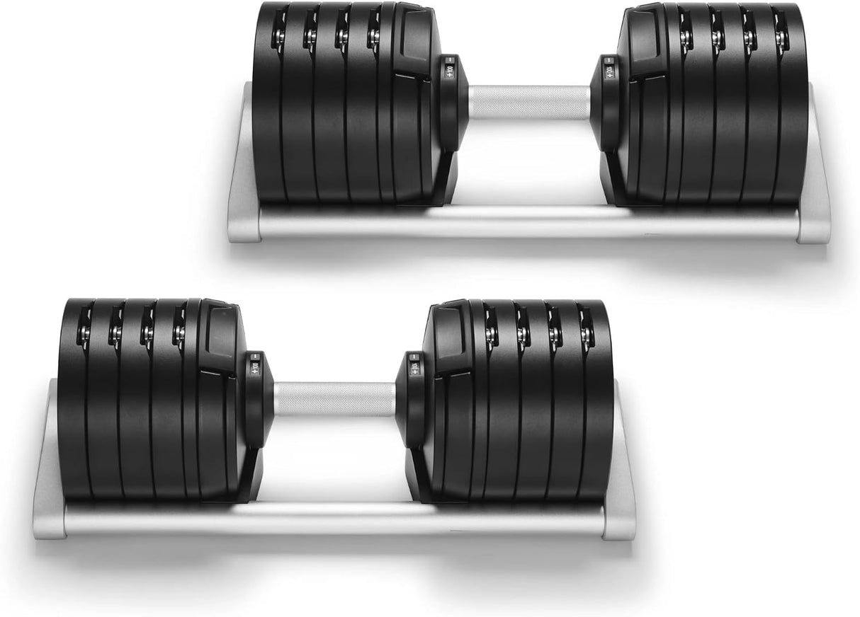 SMRTFT NÜOBELL Adjustable Dumbbell 100 lb Black