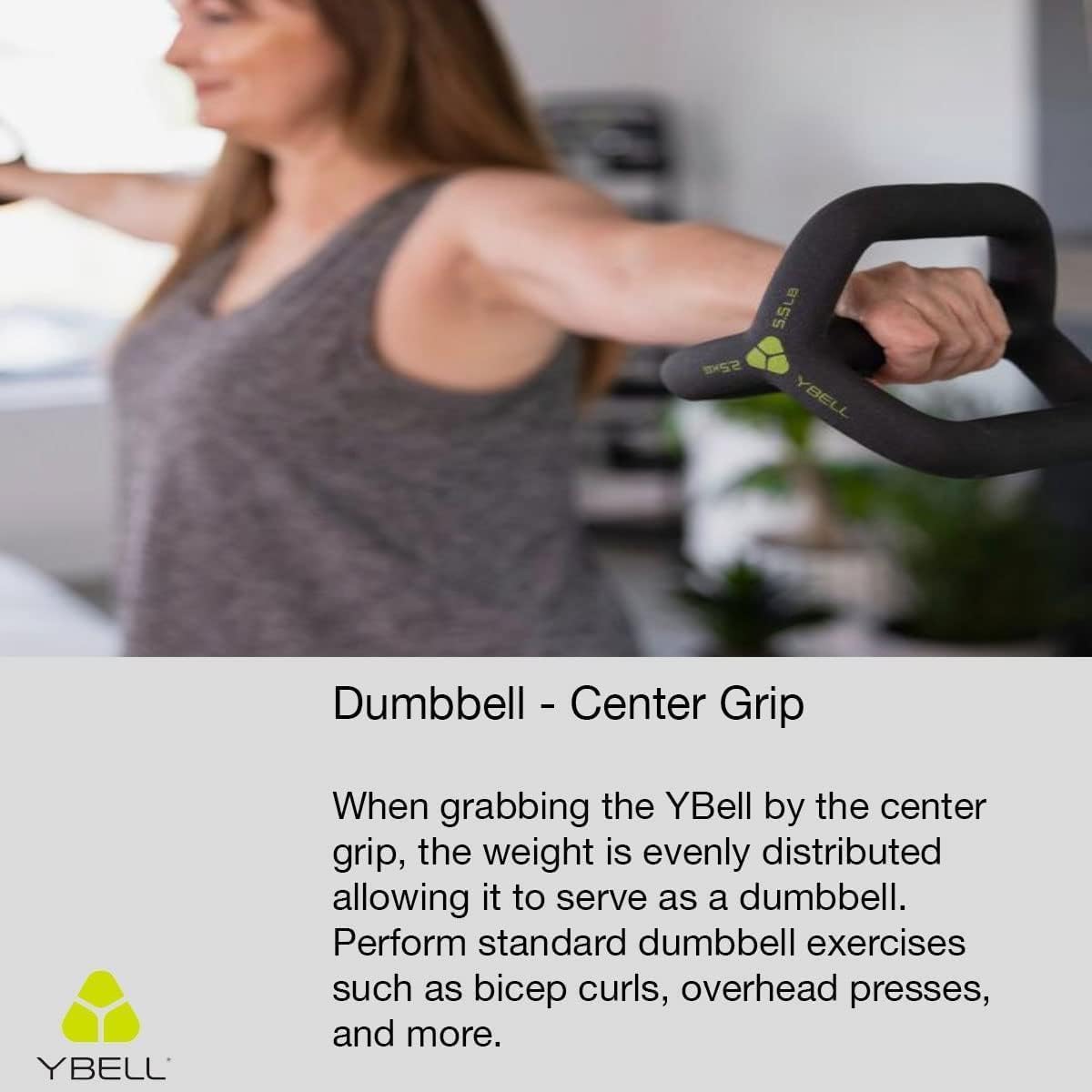 TRX YBell Arc Series 3-in-1 Kettlebell, Dumbbell and Push Up Bar Workout Equipment | 5.5 LBS