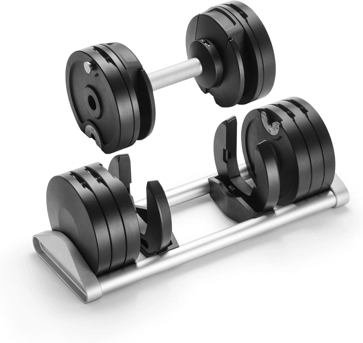 SMRTFT NÜOBELL Adjustable Dumbbell 100 lb Black