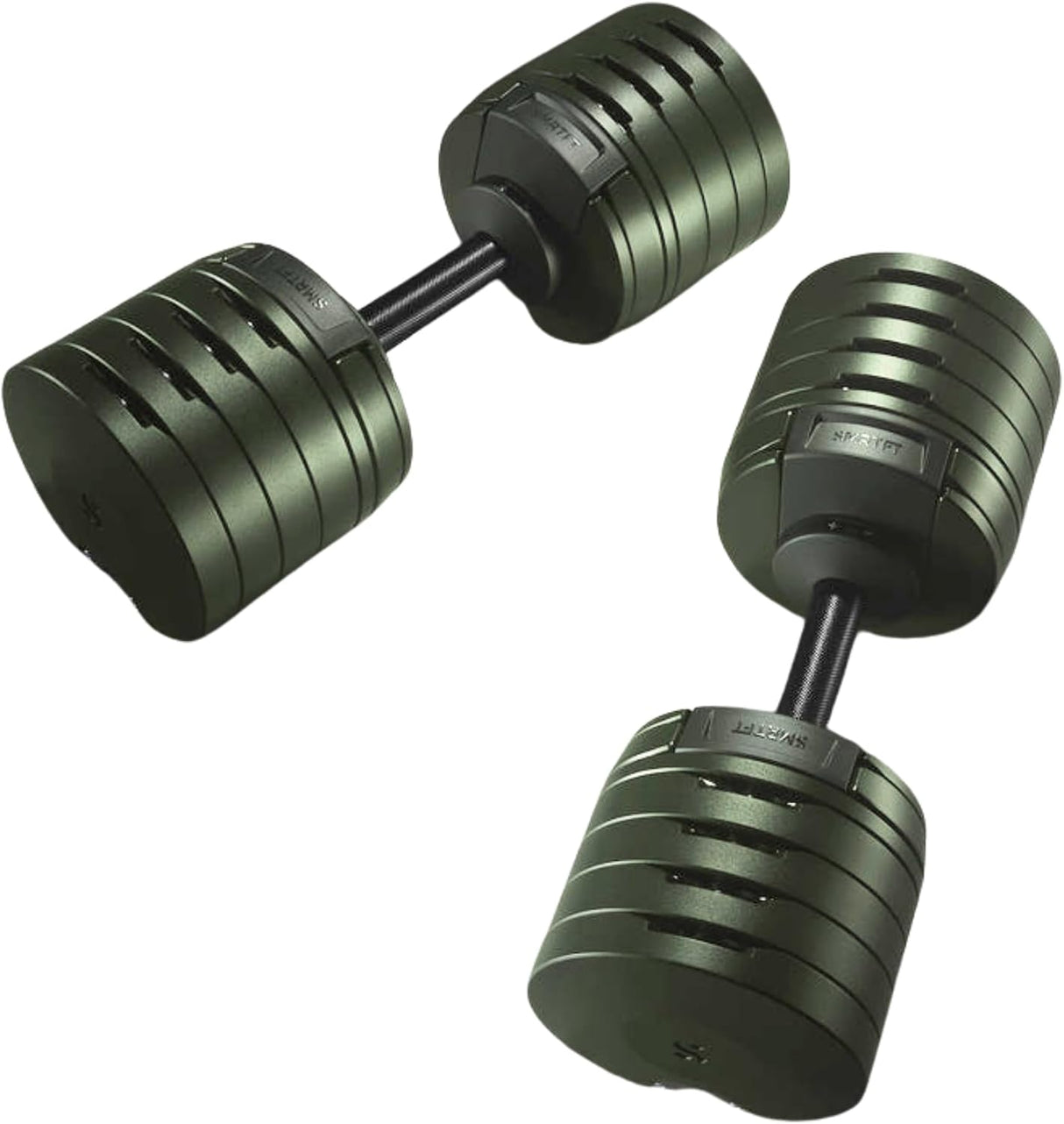 SMRTFT NÜOBELL Adjustable Dumbbell 100lb Tactical Green