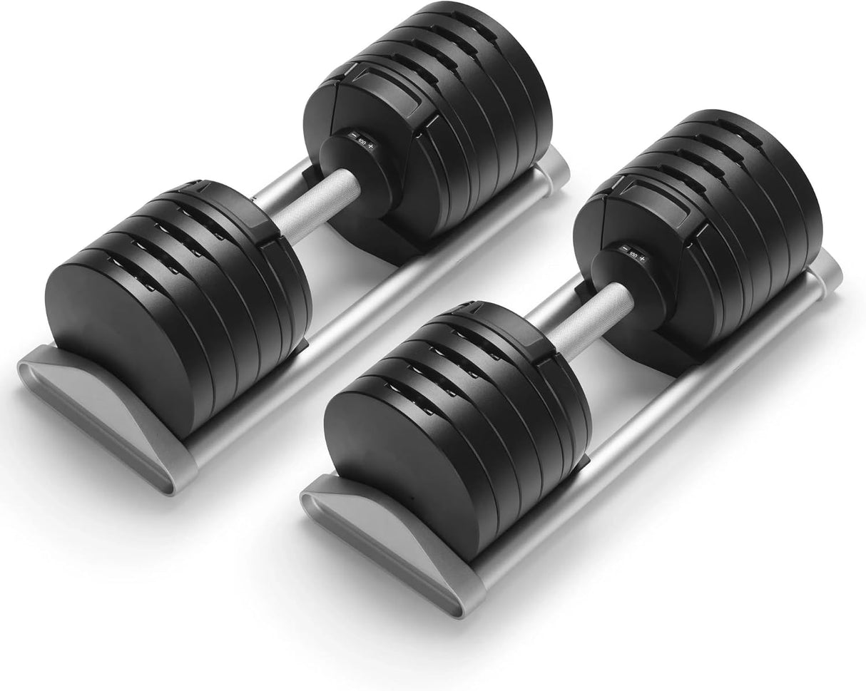 SMRTFT NÜOBELL Adjustable Dumbbell 100 lb Black