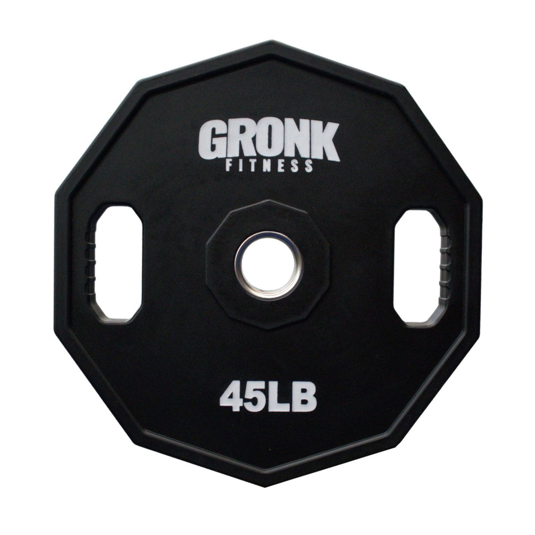 Gronk Fitness 10-Sided Urethane Olympic Grip Plates