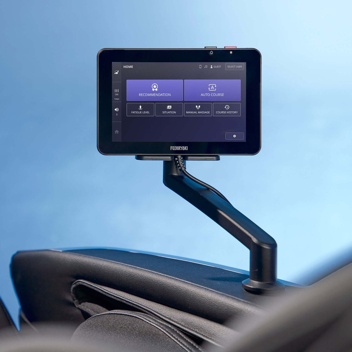 Cyber Relax Ai Executive JP-4100 tablet interface close-up