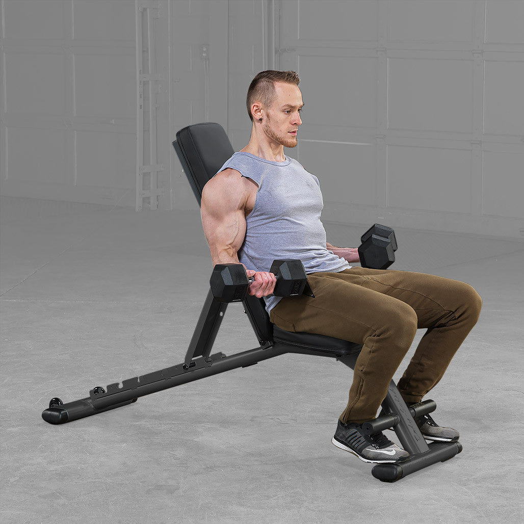 Body-Solid GFID225B Commercial Folding Bench — pad detail
