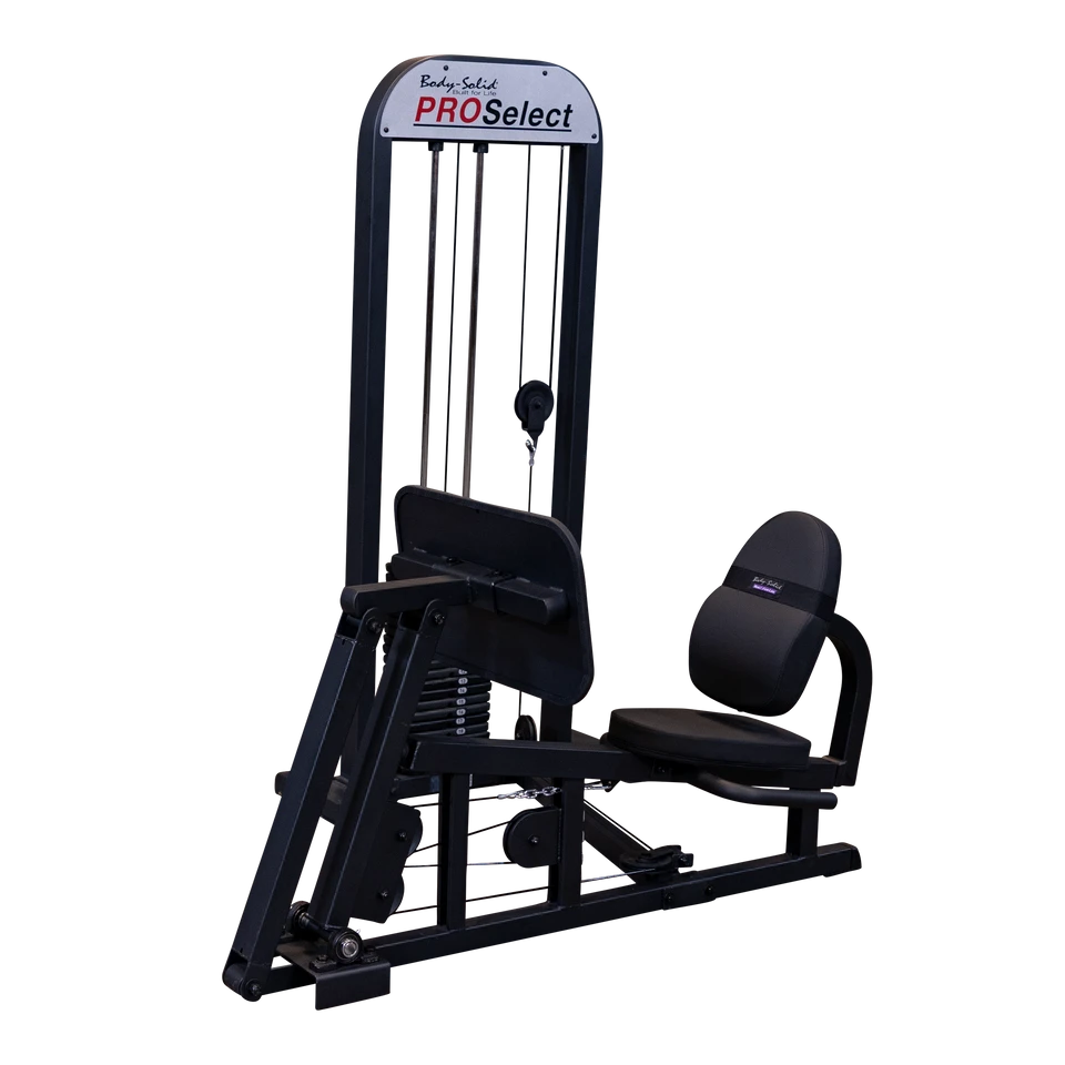 Body Solid GLP-STK Pro Select Leg Press, 310lb Stack Body Solid Home Gym, Small; Single stack or a-frame double stack (functional trainer). 5 functions or less GLPB-with-STK_0O2A4643-Hero-2500__79625.1775755632_dc1b54e3-c1e8-4bef-866b-9bfcf4c085c9