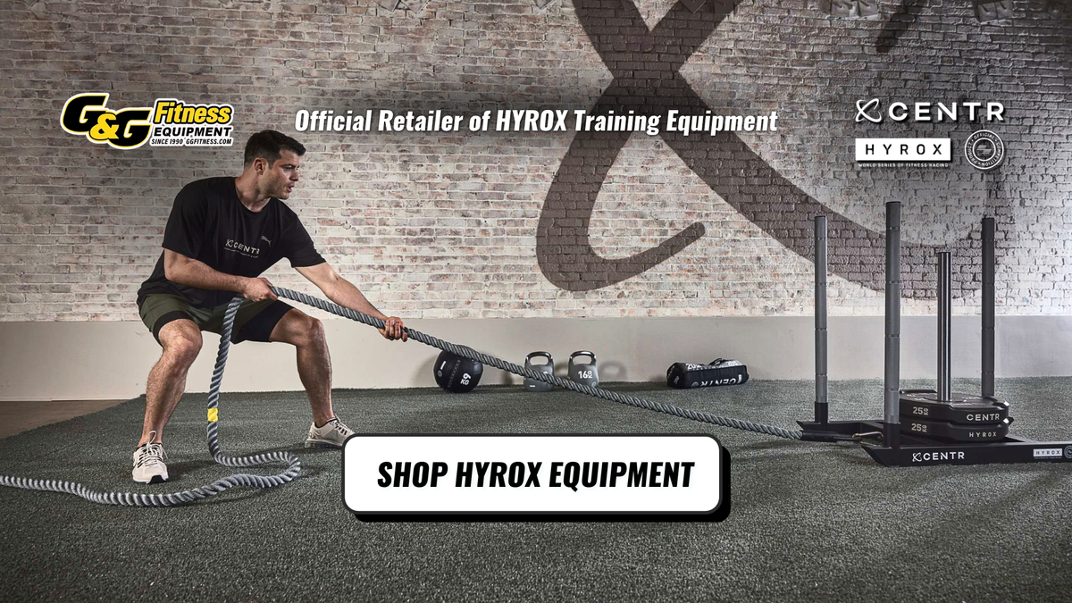 Hryox Banner - Athlete pulling a weighted sled