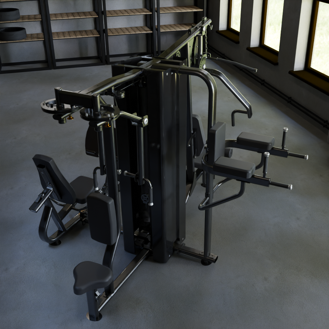 IRONAX X4S Four Station Multi-Gym Ironax Extreme Gyms EXM3000LPS, FSF3 IRONAXGYM10_34eac1b7-4c2c-4b14-a94c-143ca675b9be