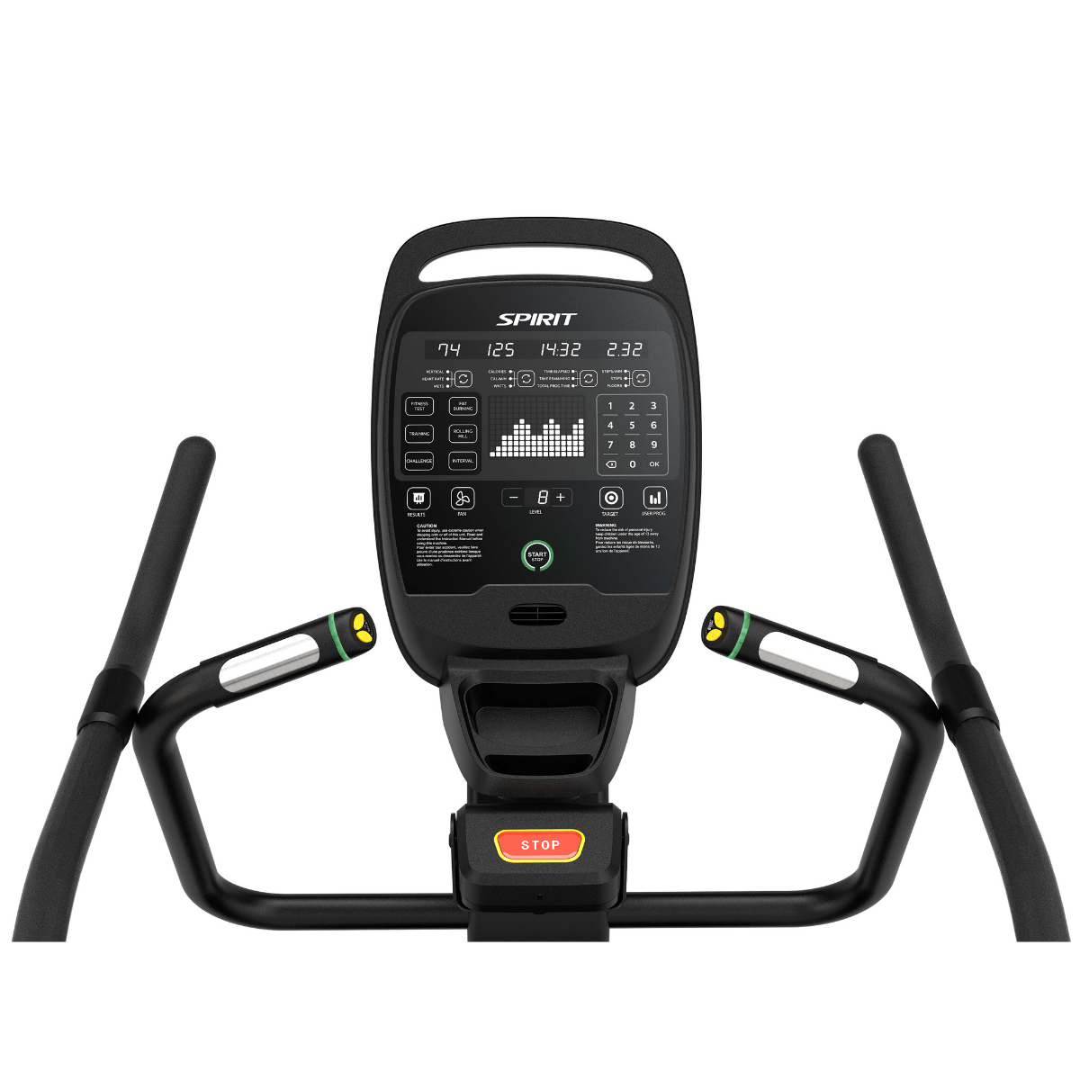 Spirit CSC880 Stair Climber — console close-up