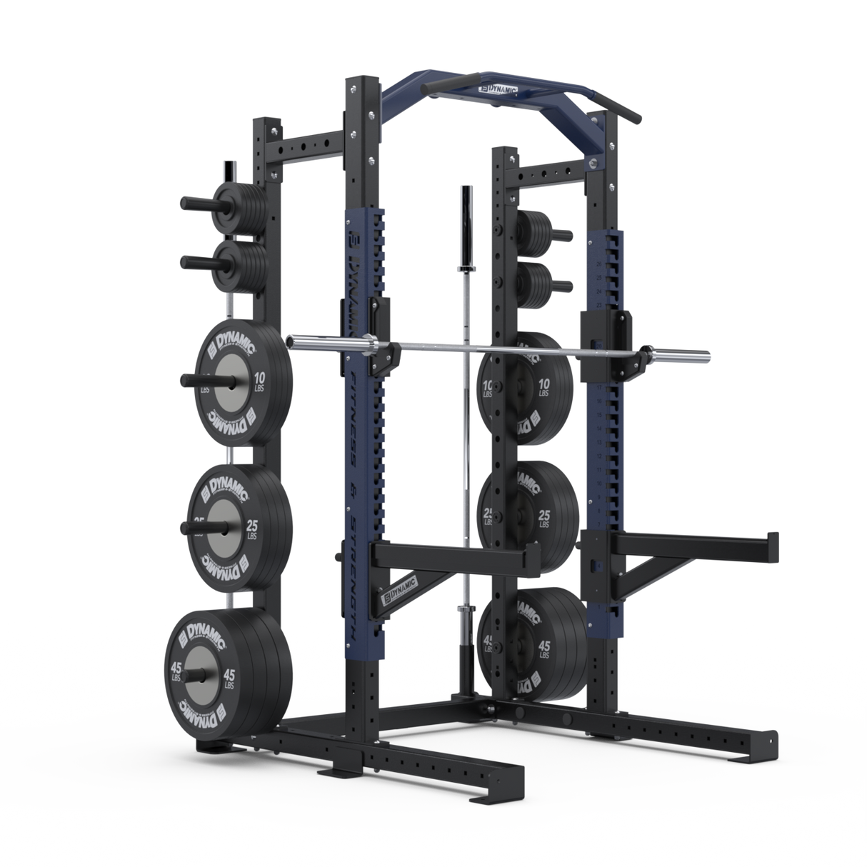 Dynamic Ultra Pro G2 8' Half Rack Dynamic Simple Basic Half / Power Rack, Smith dynamic-ultra-pro_dynamic-ultra-pro-g2-8-half-rack_view-2