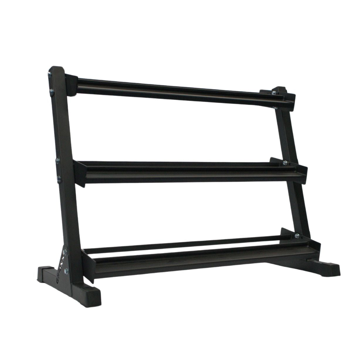 Gronk Fitness 3-Tier Dumbbell Storage Rack Gronk Fitness Products Dumbell racks, power block stand, plate and bar storage, kettlebell racks, ball racks gronkfitness_3-tier-dumbbell-storage-rack_view-3_c1c87afe-cc4a-48f4-a311-6f87cbd7c40d