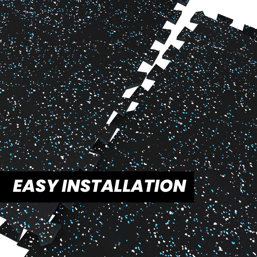 Gorilla 2 x 2 8mm Interlocking Rubber Flooring - Blue Jay - Final Stock