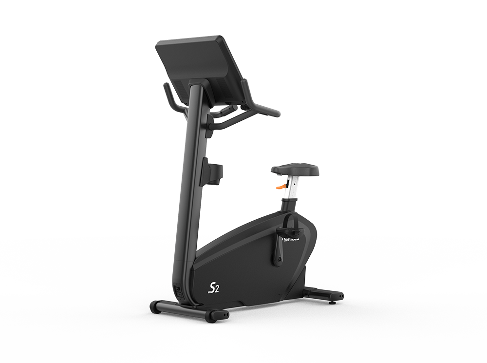 Shua B9100U Upright Bike, 22in Touch, studio render 2 of 4