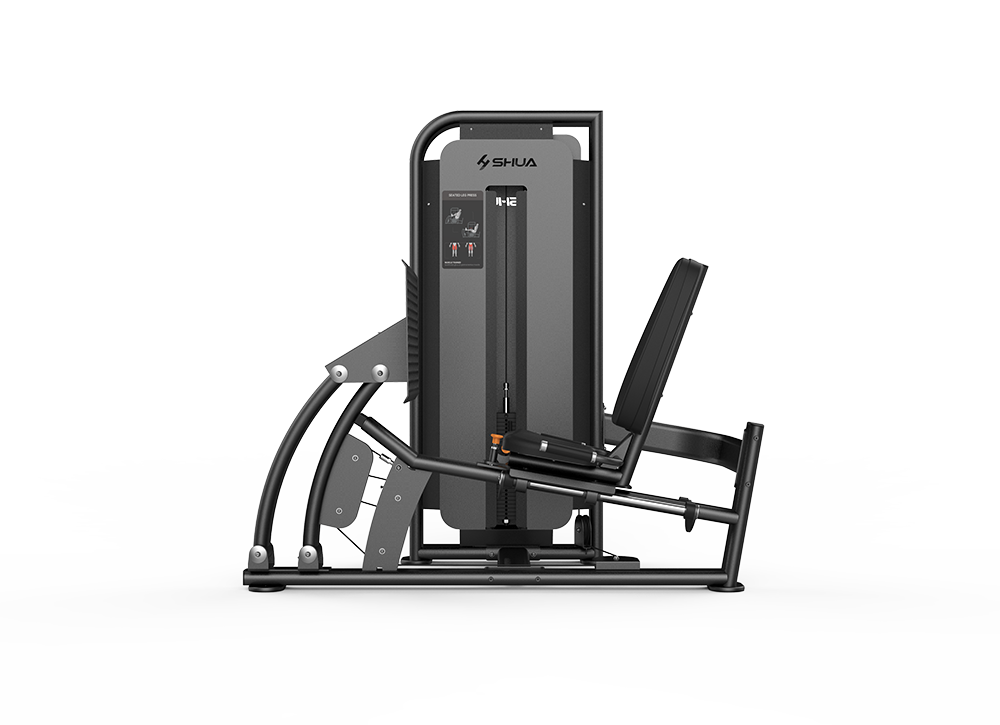 Shua G6809 Seated Leg Press selectorized machine, studio render 2 of 4