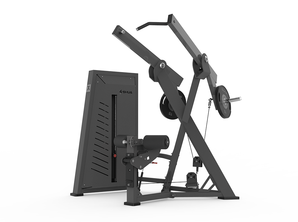 Shua G7704 Hybrid Seated Row selectorized machine, studio render 1 of 2