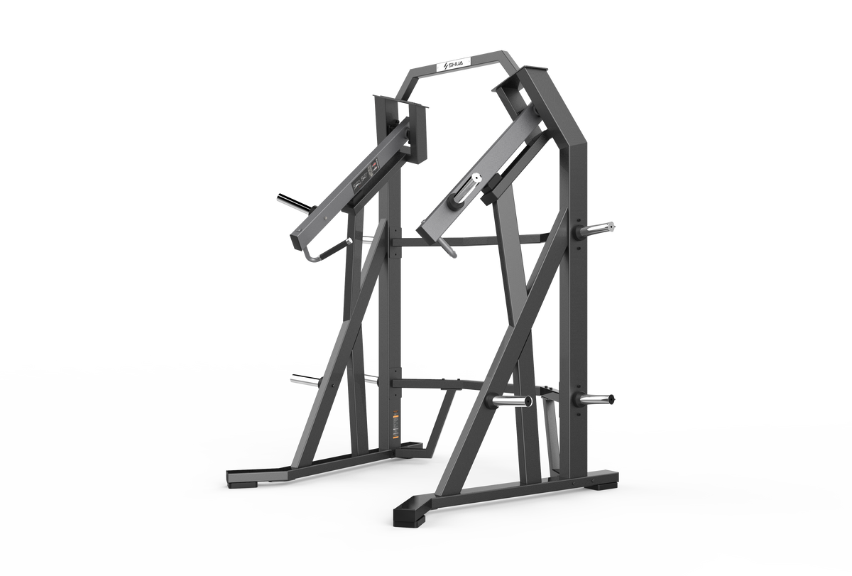 Shua G8911 Ground Base Jammer plate loaded machine, studio render 2 of 2