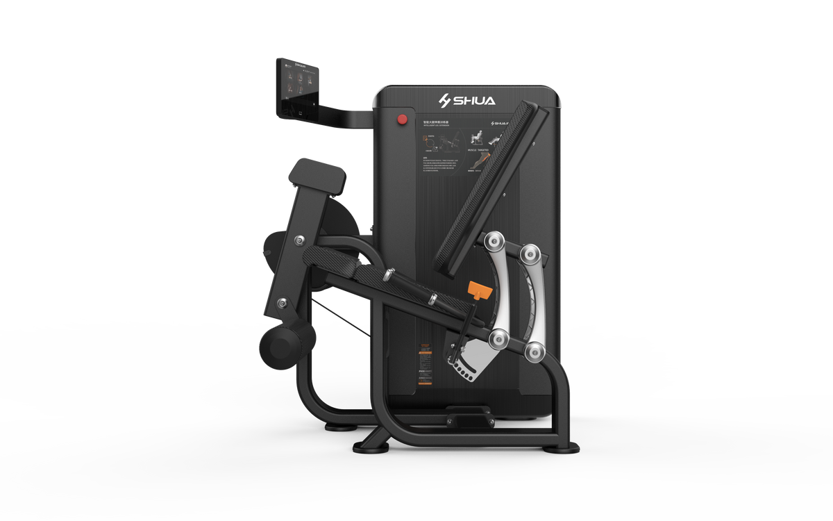Shua G9806 Smart Leg Extension selectorized machine, studio render 2 of 4