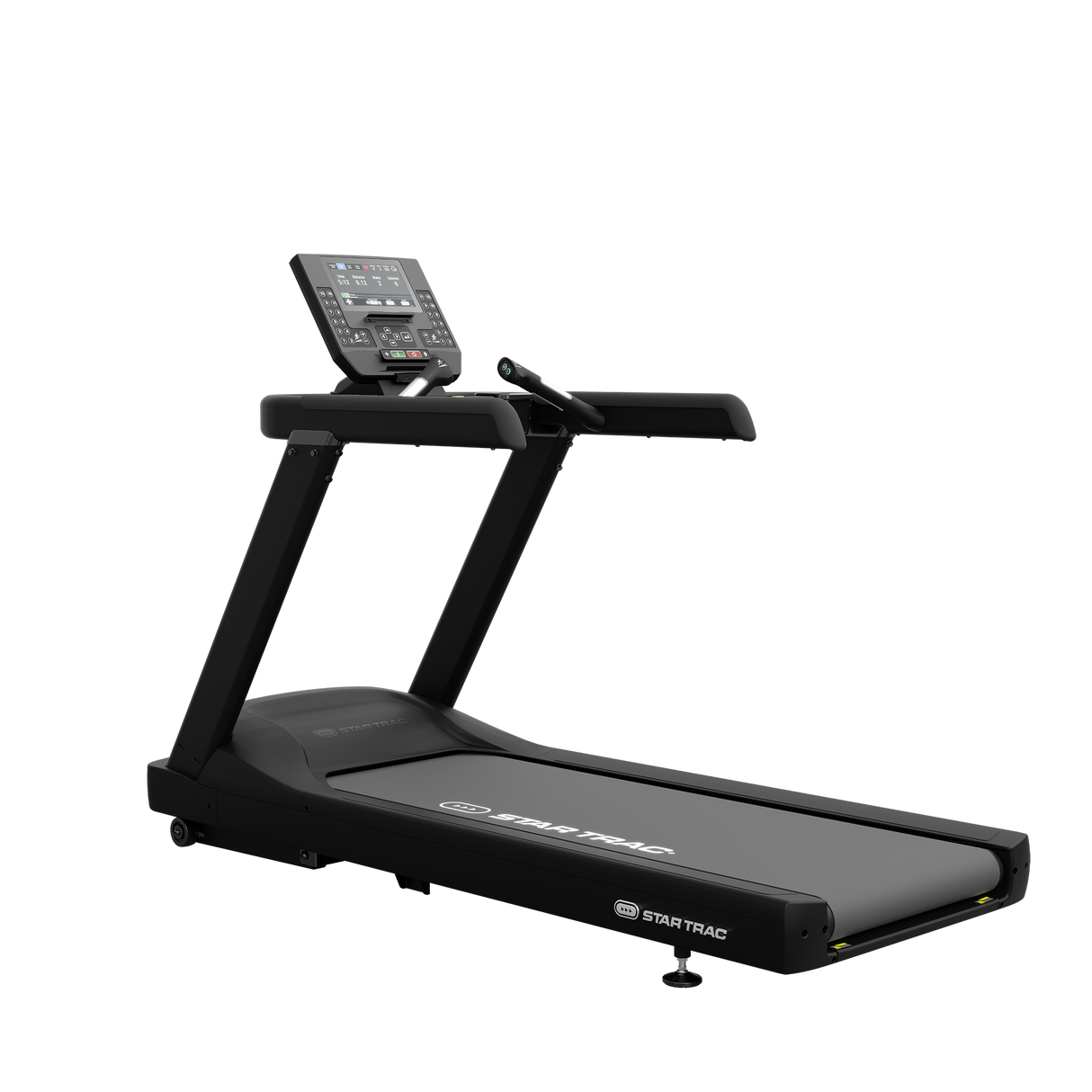 Star Trac 6TR treadmill with LCD+ console — 45-degree left view