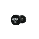 Gronk 10 Sided Urethane Dumbbell 15 lb Gronk Fitness Products Variant(s) - LBWeight 15