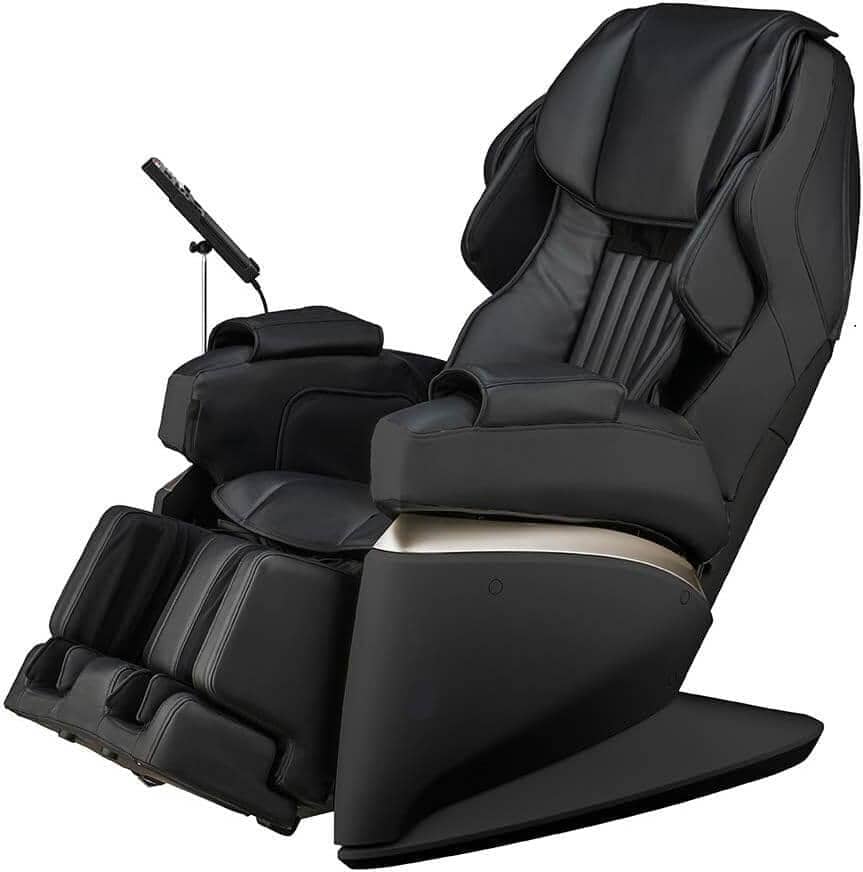 Kurodo Massage Chair side view with black upholstery