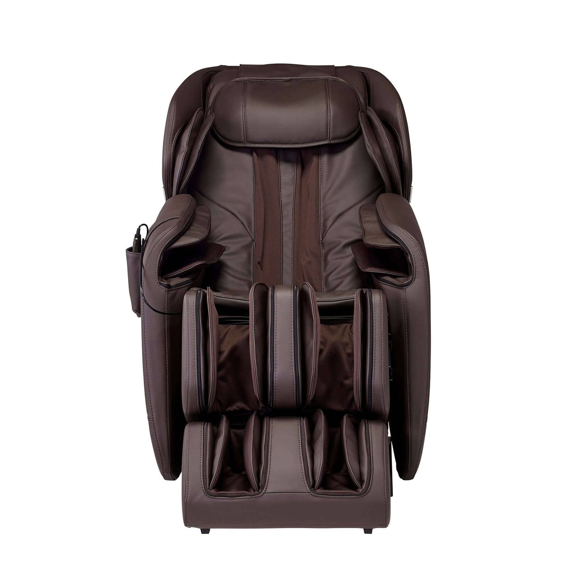 Hisho MR3000 Massage Chair front view in brown leather