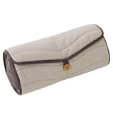 Corron Roll-Up Massage Cushion rolled with button detail