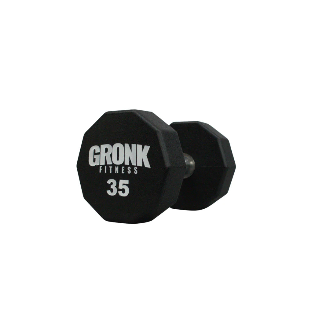 Gronk 10 Sided Urethane Dumbbell 35 lb Gronk Fitness Products Variant(s) - LBWeight 35_de6a6663-538e-4636-a0f7-32b4dd68eb02