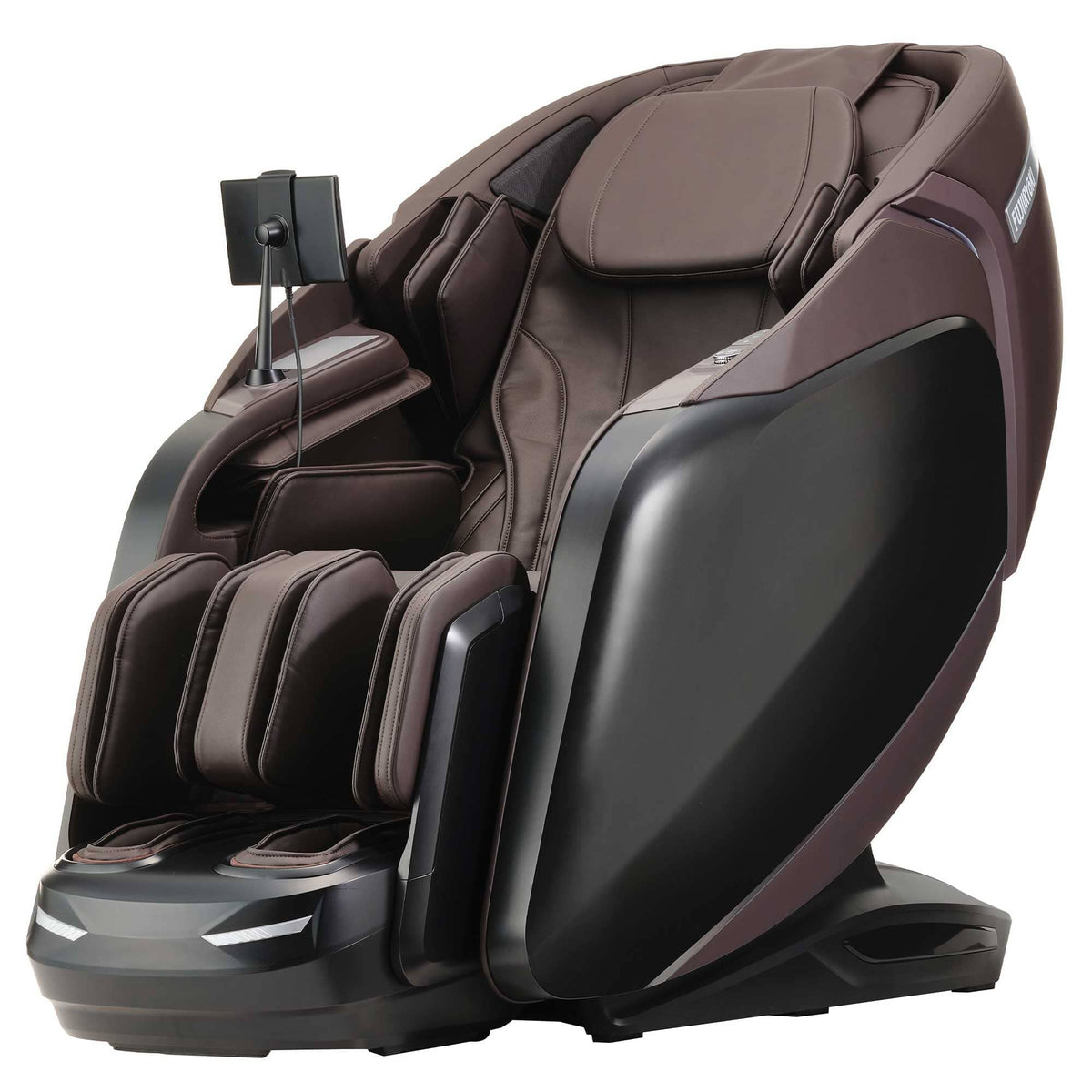 Cyber Relax Elite MR7500 brown massage chair side view