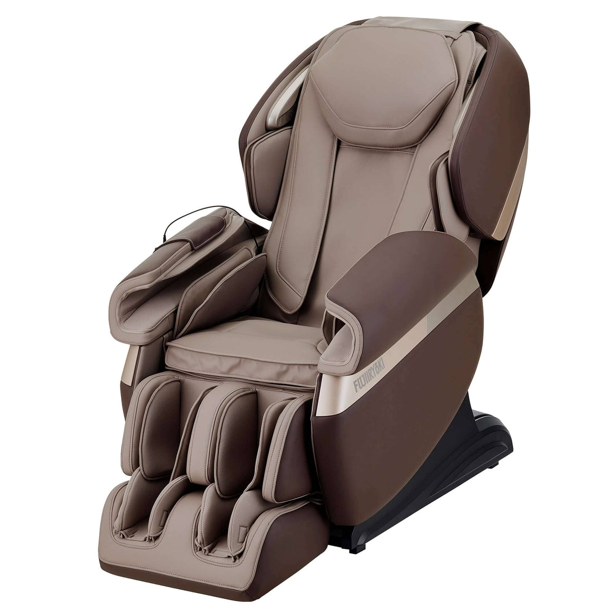 Calm Plus MR6000 Massage Chair three-quarter view in brown