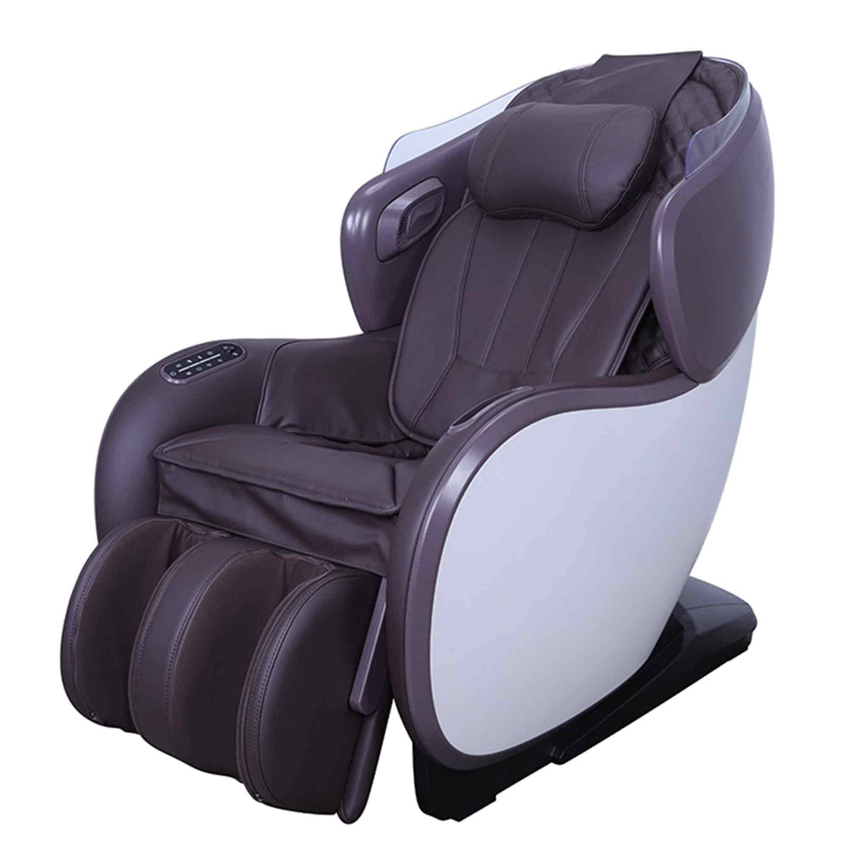 CirC3 MR380 Massage Chair in dark brown, front-left view