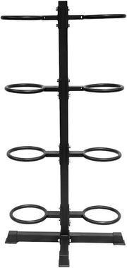 Gronk Wall Ball Rack front view with four circular holders