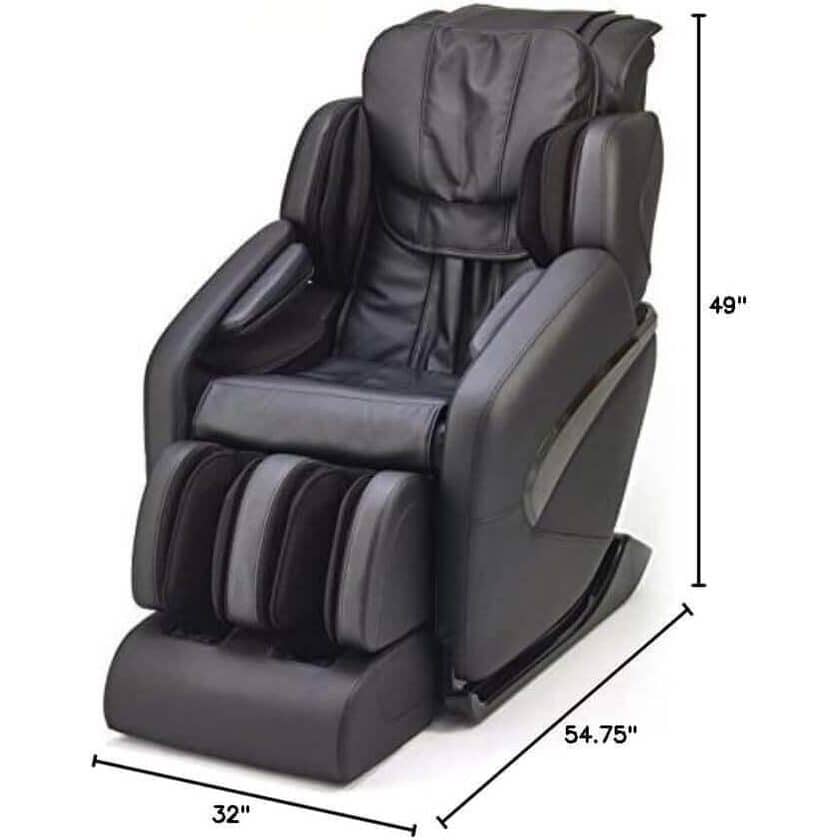 Jin 1.0 Massage Chair with dimensions labeled