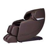 Hisho MR3000 Massage Chair reclined position in brown leather