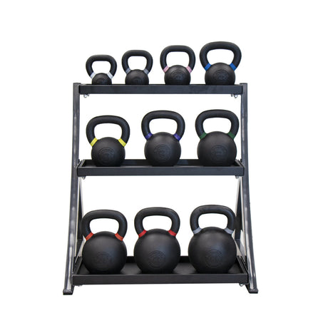 TKO - Three Tier Kettlebell Rack, Black