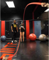 Inertia Wave - Dynamic Rubber Battle Ropes | Blue Inertia Wave Agility and Speed; jump ropes, climbing and battle ropes, ladders, sled, interval timer 61iM3kwv9ML._AC_SL1200_50c19fb2-b612-4c43-a9f7-65dd49cab8ac