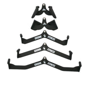 Gronk Fitness cable attachments set displayed in a row