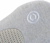 i-Puffy Massage Cushion close-up of logo embroidery