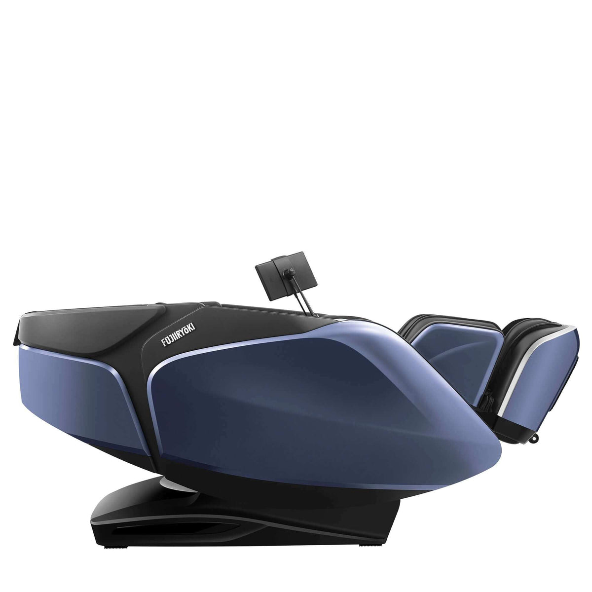 Cyber Relax Pro MR8000 reclined side view in blue