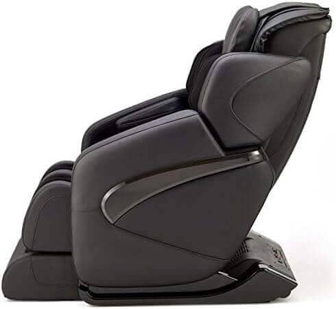 Jin 1.0 Massage Chair in black leather side view