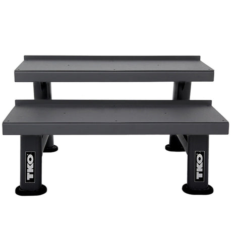 TKO 2 Tier Kettlebell Rack - Final Stock TKO Dumbell racks, power block stand, plate and bar storage, kettlebell racks, ball racks 859KR-BK_1024x1024_c6360893-7202-48d8-ab88-2479ab4846c4