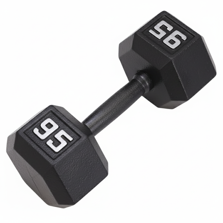Gronk Cast Hex Dumbbell - Black