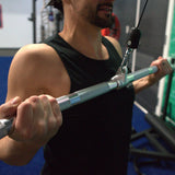 Gronk Fitness Aluminum Lat Bar | Black