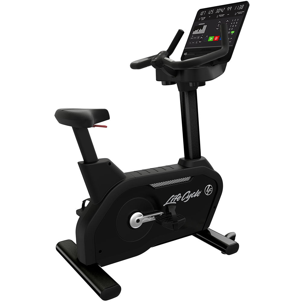 Life Fitness Aspire Upright Bike w/ SL Console, Arctic Silver